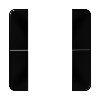 JUNG CD502TSASW, Cover kit 2-gang, complete, 4011377108257