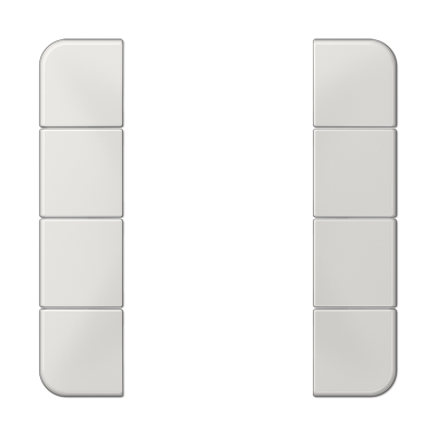 JUNG CD504TSALG, Cover kit 4-gang, complete, 4011377109087