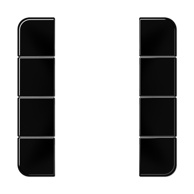 JUNG CD504TSASW, Cover kit 4-gang, complete, 4011377109094