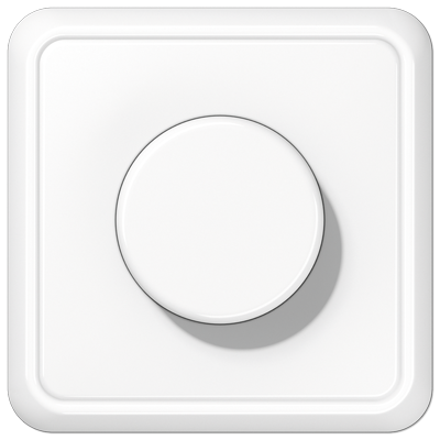 JUNG CD5544.03VWW, Rotary dimmer LED with rotary on/off, 4011377167087