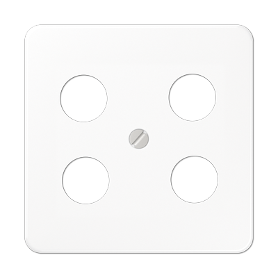 JUNG CD561-4SAT1WW, center plate for SAT-TV, 4011377839106