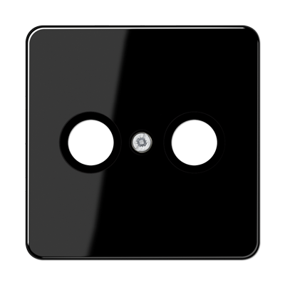 JUNG CD561TVSW, Cover Pl. TV/FM,Black, 4011377042506