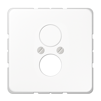JUNG CD562WW, Center plate for 2 loudspeaker or BNC so, 4011377043800