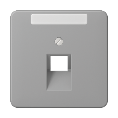 JUNG CD569-1NAUAGR, center pl.f.1-gang mod. jack&inscrip.pl., 4011377685000