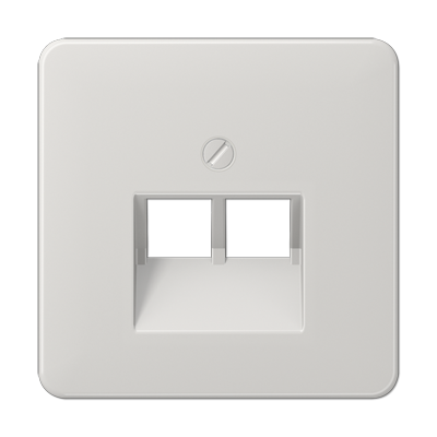 JUNG CD569-2UALG, center pl.f.2-gang modular Jack, 4011377683105