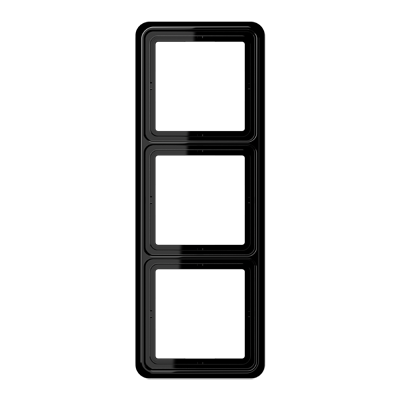 JUNG CD583SW, 3-gang frame, black, 4011377056107