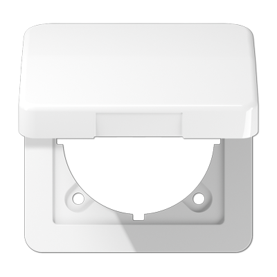 JUNG CD590BFKLWW, centre plate with hinged lid, 4011377674905