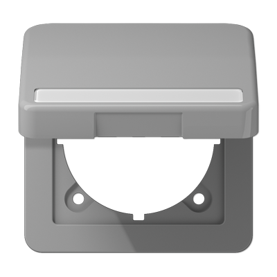 JUNG CD590BFNAKLGR, c.plate w.hinged lid/ inscrip. plate, 4011377675704