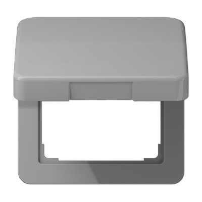 JUNG CD590KLGR, centre plate with hinged lid, 4011377063402