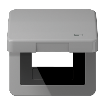 JUNG CD590KLUSBGR, Hinged lid USB with centre plate, 4011377163768