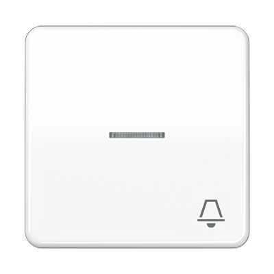 JUNG CD590KO5KWW, 1-gang rocker w.symbol bell& trans. lens, 4011377254558