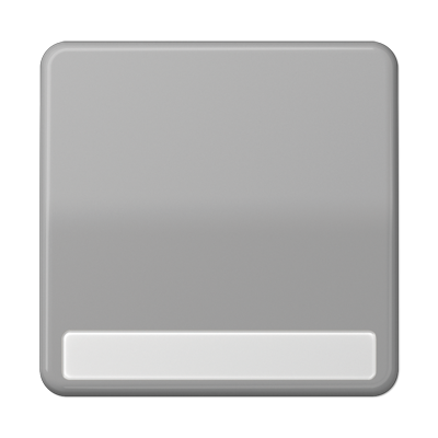 JUNG CD590NAGR, 1-gang rocker with inscription plate, 4011377068100