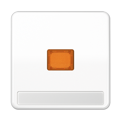 JUNG CD590NAKOWW, 1-gang rocker w.orange lens&inscr. plate, 4011377403000