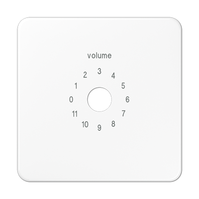 JUNG CD594-8WW, centre plate for volume control unit, 4011377723306