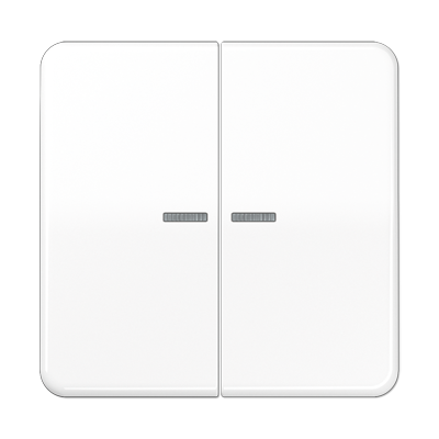 JUNG CD595KO5BFWW, 2-gang rocker with transparent lenses, 4011377295551