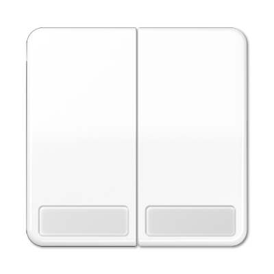 JUNG CD595NAWW, 2-gang rocker with insscription plate, 4011377975804