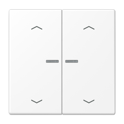 JUNG LS102KO5PWWM, Rocker for push-button 2-gang, lens, arr, 4011377204492