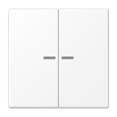 JUNG LS10921STRFWWM, KNX RF centre plate 2-gang, 4011377214354