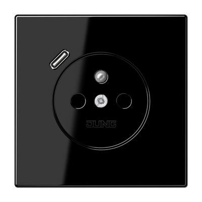 JUNG LS1520F-18CSW, Socket fren/belg with USB type C, 4011377185166