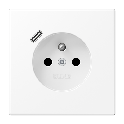 JUNG LS1520F-18CWWM, Socket, French/Belgian system, 4011377187689