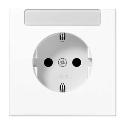 JUNG LS1520INAWW, SCHUKO? socket with inscription plate, 4011377173446
