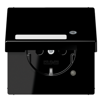JUNG LS1520NAKLKOSW, Schuko socket with hinged lid, 4011377157941