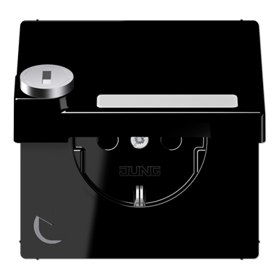 JUNG LS1520NAKLSLSW, Schuko socket with hinged lid, 4011377157873