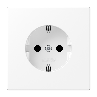 JUNG LS1520NWWM, SCHUKO? socket without claws, 4011377186422