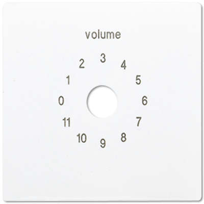 JUNG LS1940-6WW, Cover plate f. volume control 6mm, 4011377193369