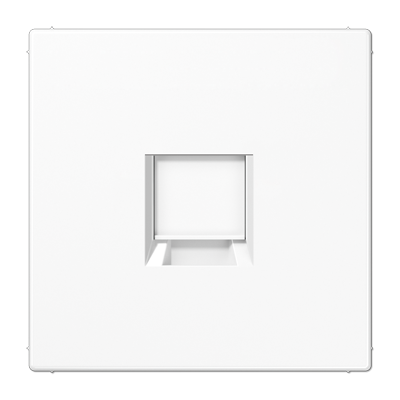 JUNG LS1969-1WEWW, centre plate for MJ f. 1 socket, 4011377177765