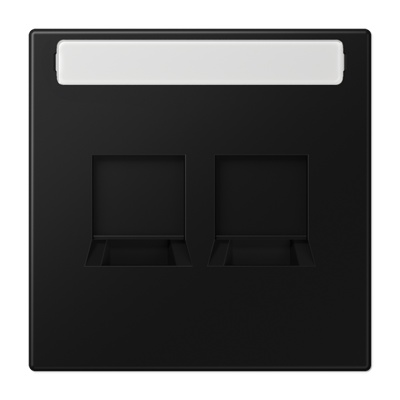 JUNG LS1969-25NAWESWM, centre plate for MJ f. 2 sockets, 4011377192188