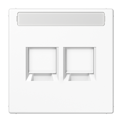 JUNG LS1969-2NAATWW, centre plate for MJ f. 2 sockets, 4011377178649
