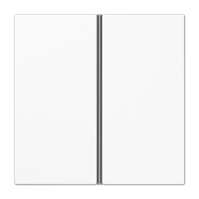 JUNG LS402TSAWW, Cover kit 2-gang, complete, 4011377044142