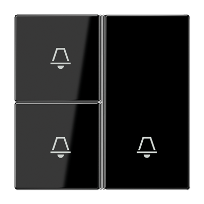 JUNG LS403TSAKSW, Cover kit 3-gang, complete, 4011377095342