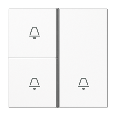 JUNG LS403TSAKWW, Cover kit 3-gang, complete, 4011377095526