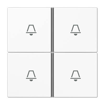 JUNG LS404TSAKWW, cover 4-gang, 4011377087842