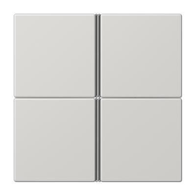 JUNG LS404TSALG, Cover kit 4-gang, complete, 4011377044234