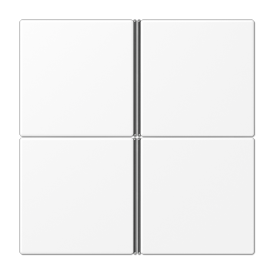 JUNG LS404TSAWWM, Cover kit 4-gang, complete, 4011377186613