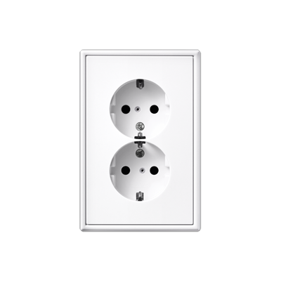JUNG LS5015WW, double socket, 4011377086418
