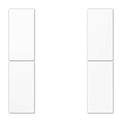 JUNG LS502TSAWW, cover kit 2 gang, complete, 4011377109957