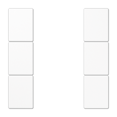 JUNG LS503TSAWW, cover kit 3-gang, complete, 4011377110373