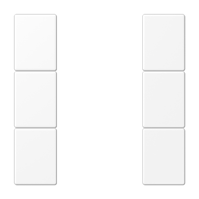 JUNG LS503TSAWWM, Cover kit 3-gang, complete, 4011377185722