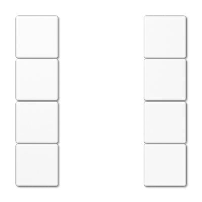 JUNG LS504TSAWW, cover kit 4 gang, complete, 4011377110779