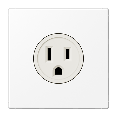 JUNG LS521-15WWM, Us-Nema Socket 15A, 4011377203792