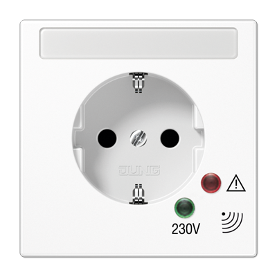 JUNG LS521NAUFWW, Socket w. Overv.Protection, 4011377515604