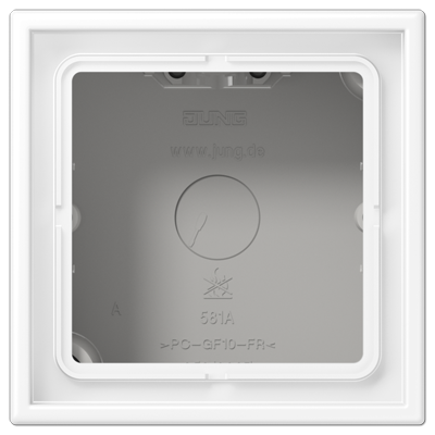 JUNG LS581AWWM, 1-gang surf.cap, 4011377186668