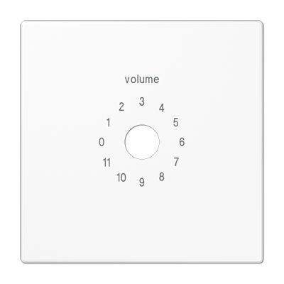 JUNG LS594-8WW, centre plate for Dynacord, 4011377054189