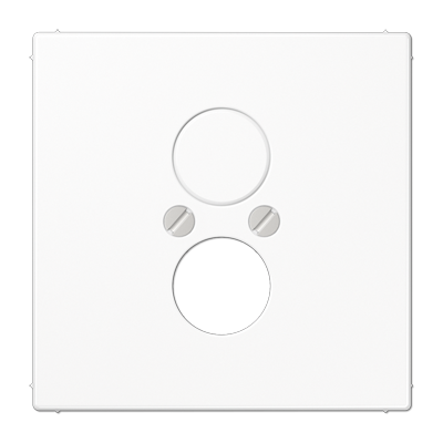 JUNG LS962WW, centre plate for 2 loudspeaker sockets, 4011377107304
