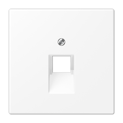 JUNG LS969-1UAWWM, centre pl.f.1-gang mod. jack sockets, 4011377186729