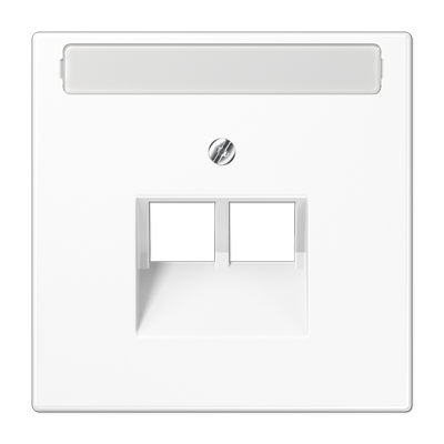 JUNG LS969-2NAUAWW, centre pl.f mod. jack sockets, 4011377899308